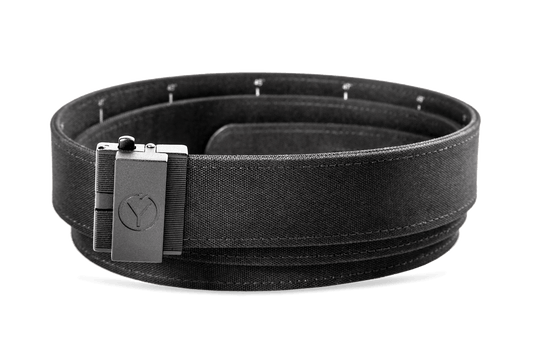 CARRY EDC opasek černý – taktický pásek bez děr