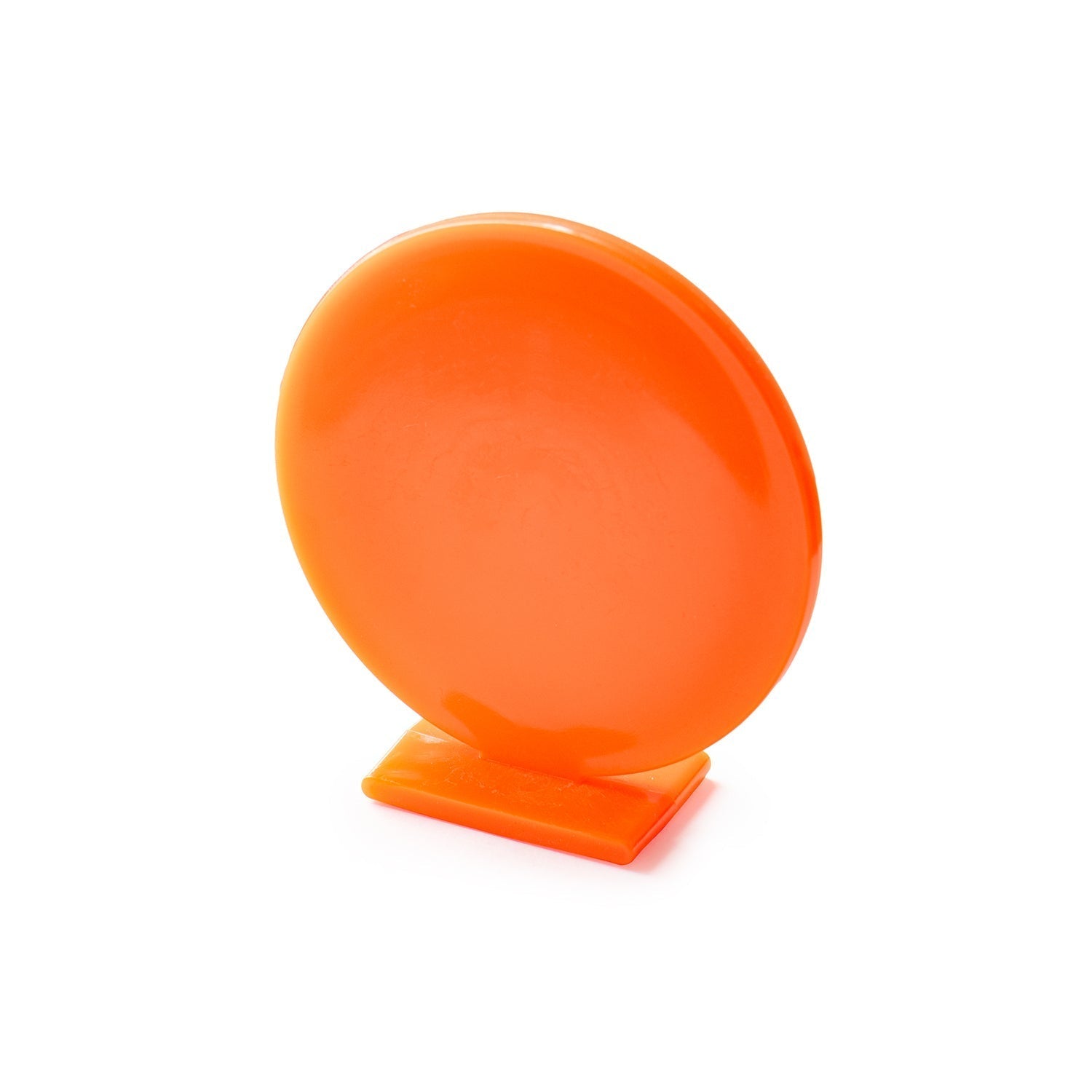 Lehká polymerová střelecká deska 150×150 mm, verze Soft/Hard, ideální pro indoor střelnice a .22 LR - oranzova